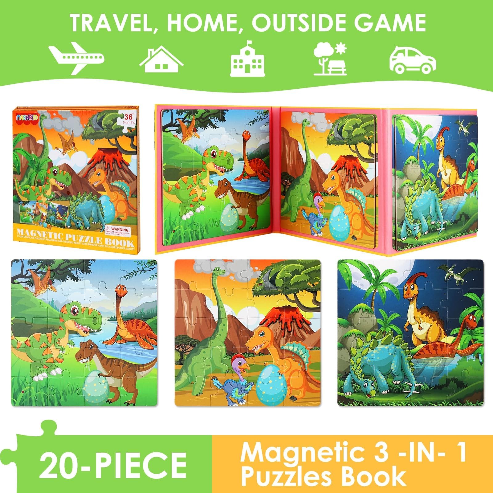 3 in 1 magnetic puzzle
