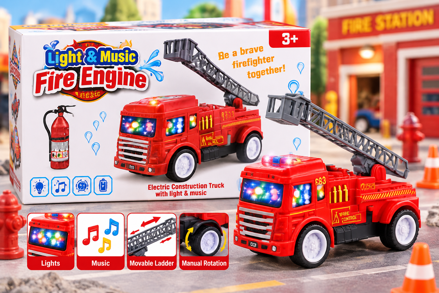 Light & Music Fire engine