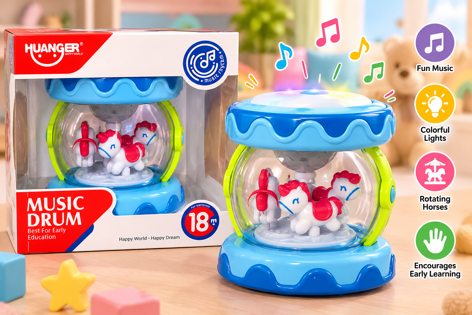 Musical Drum Carousel