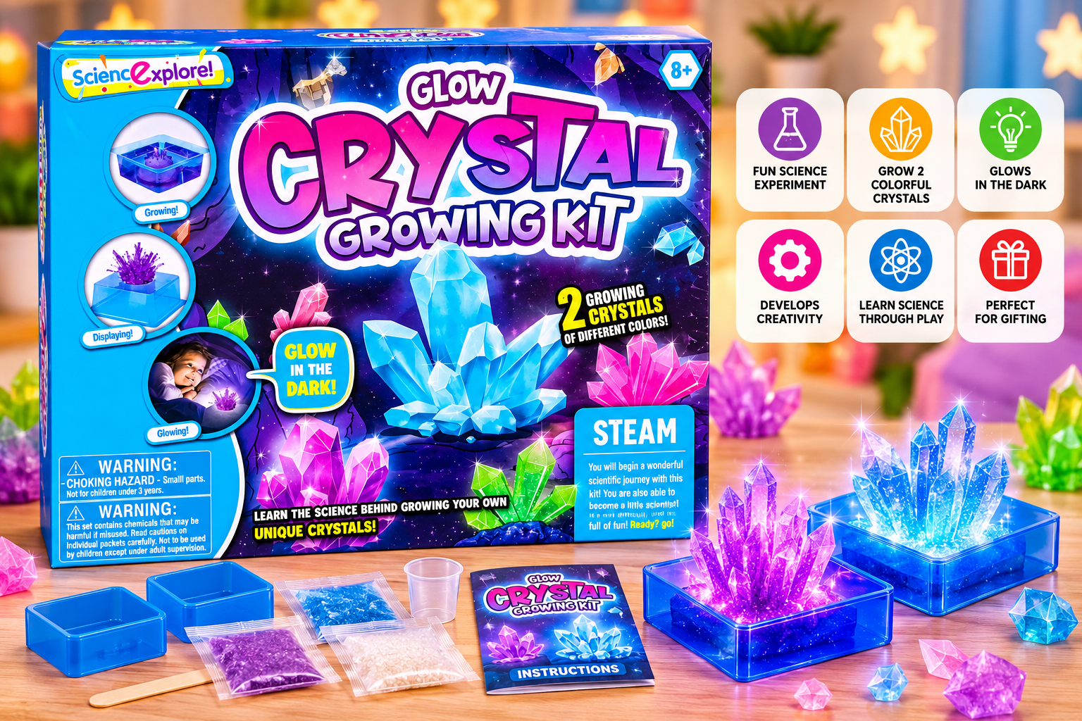 Crystal growing kit