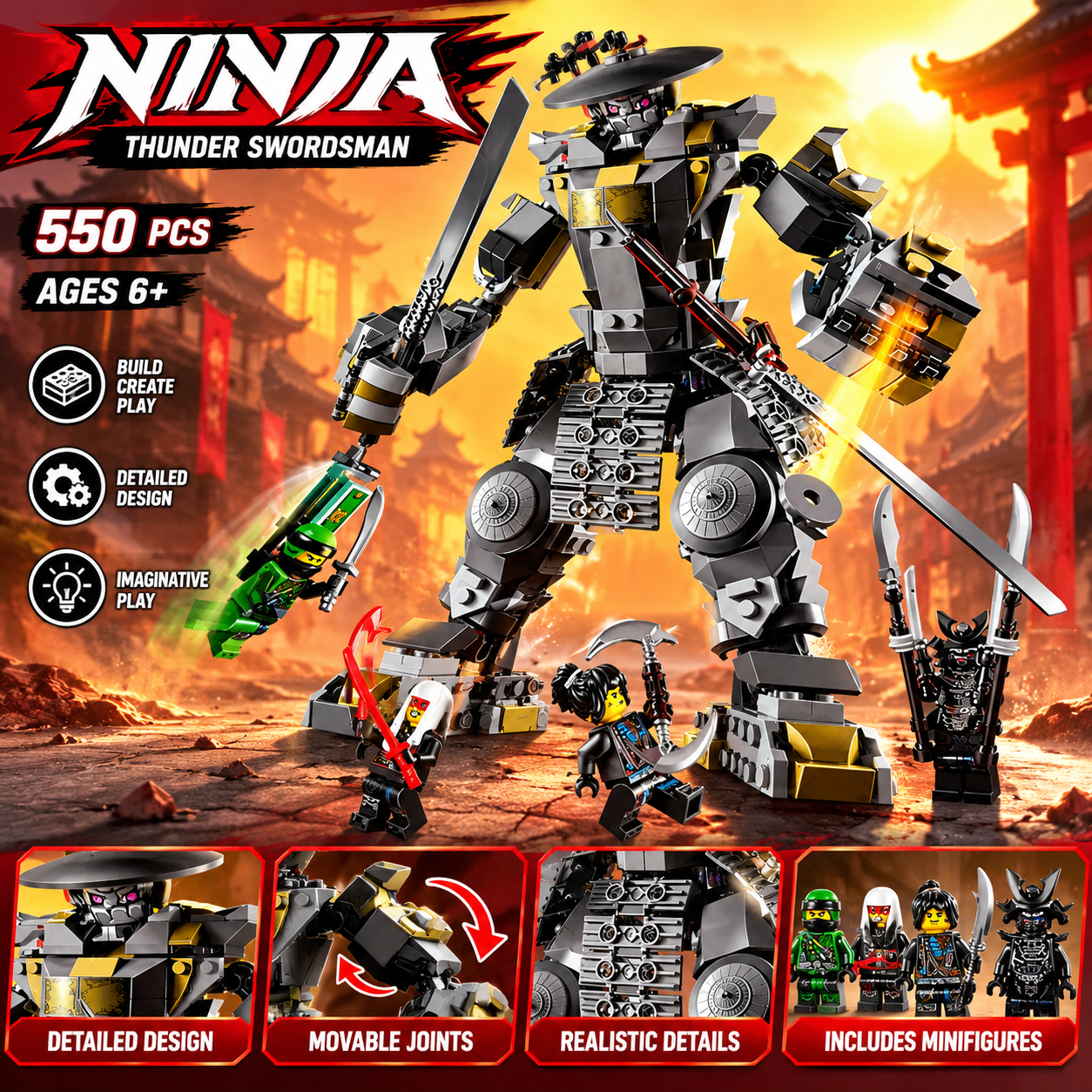Ninja Lego - 550 pcs