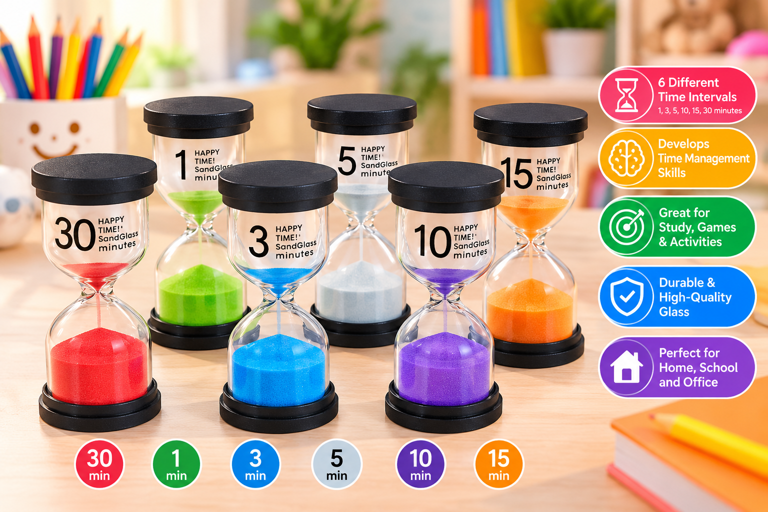 Sand timers Glass Set