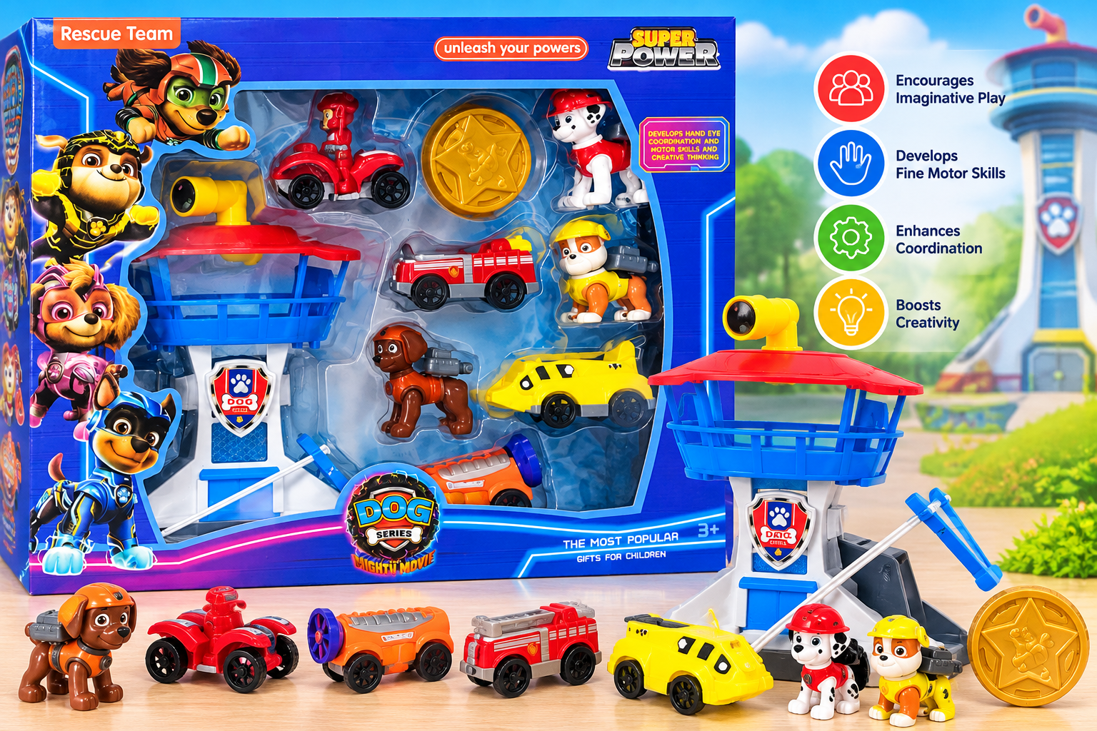 Rescue team adventure playset