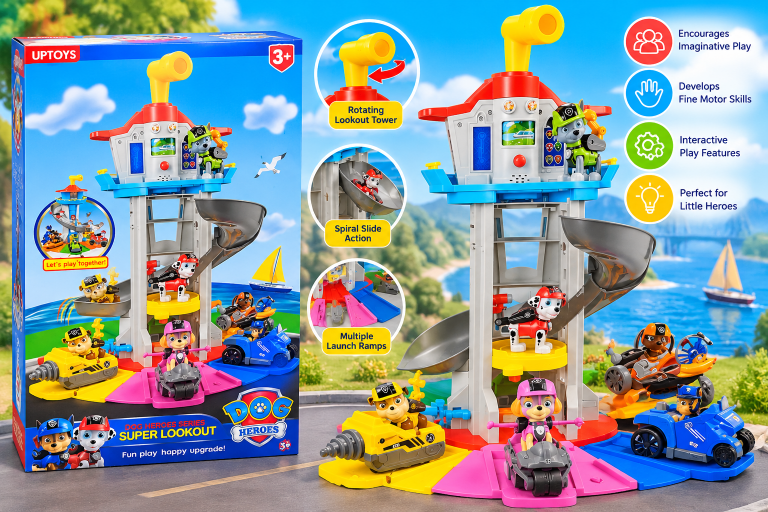 Dog Heroes Tower Playset