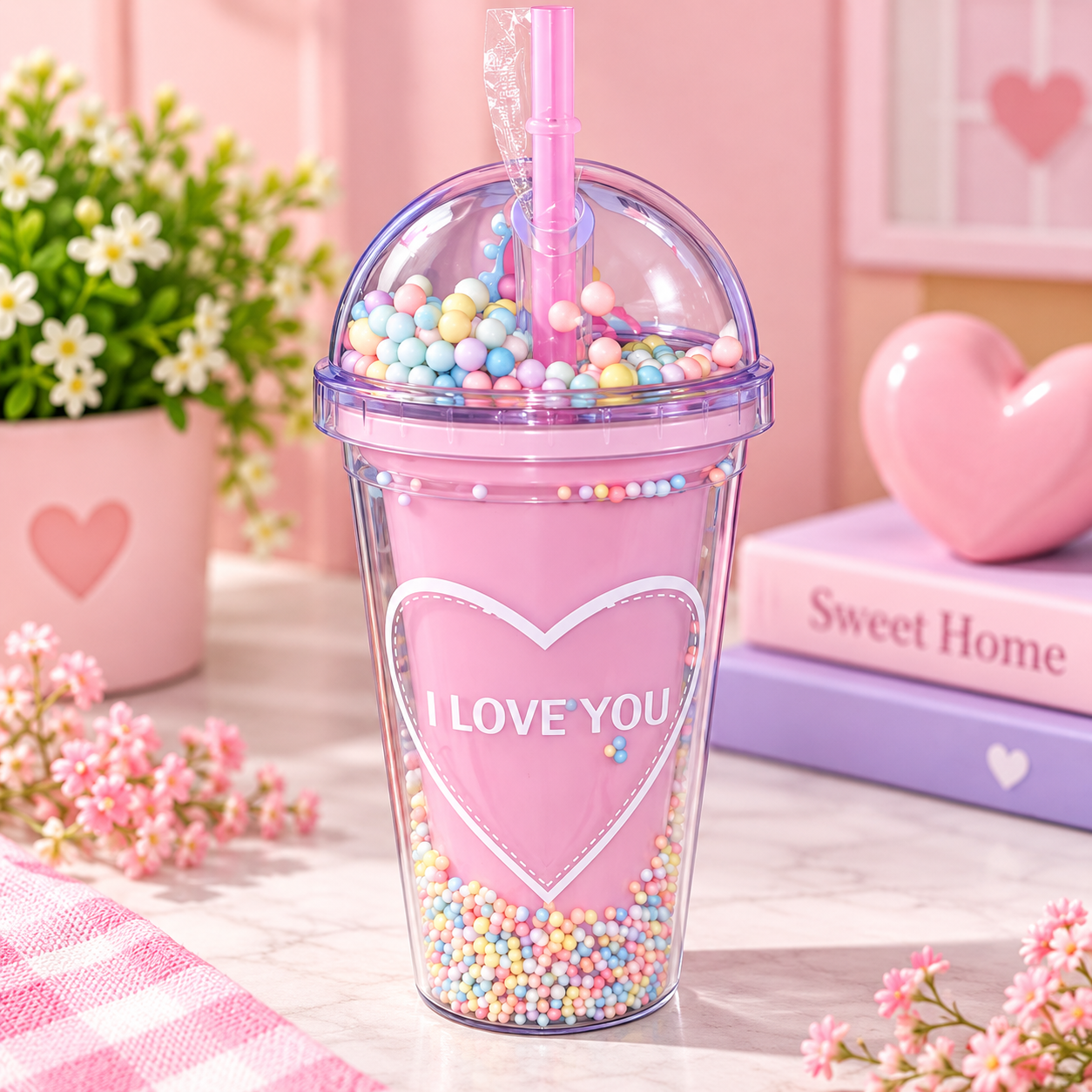 I Love You - Plastic Mug